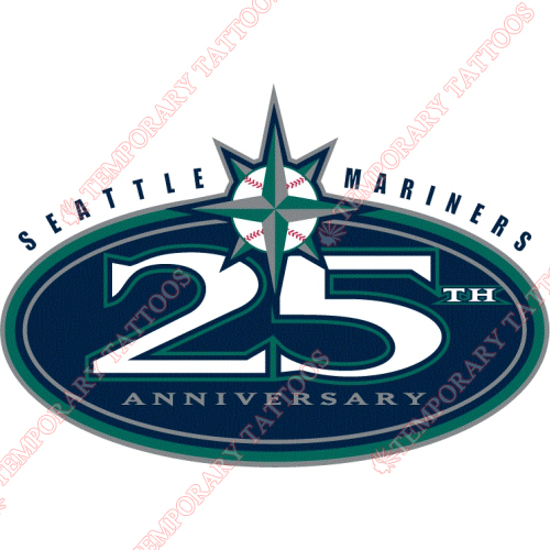 Seattle Mariners Customize Temporary Tattoos Stickers NO.1913